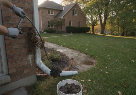 Downspout Unblocking in Waterloo
